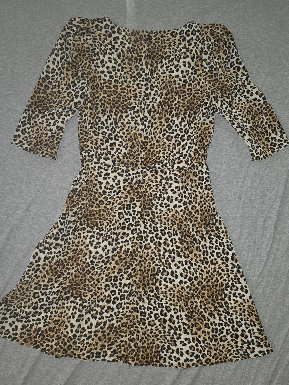 Barneys New York Leopard Print Midi Dress - Brown & Cream - Picture 6 of 10